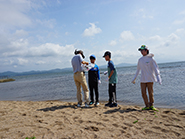 斐川なぎさ公園でゴミ拾い