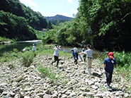 天が淵でゴミ拾い