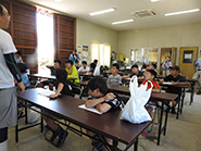 シジミ漁についてのお話を伺う