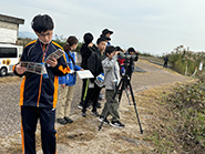 斐伊川河口でバードウォッチング